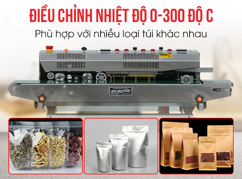 Dải nhiệt rộng từ 0-300 độ C