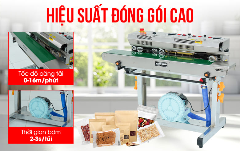 Hiệu suất đóng gói cao