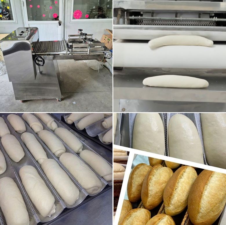 Hình ảnh thực tế của máy se bột 1 băng tải
