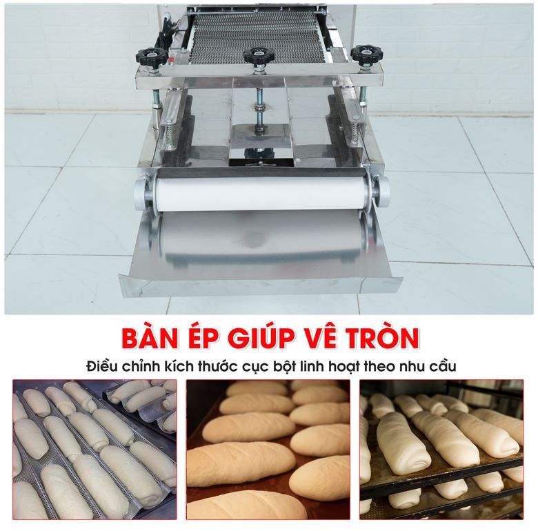 Bàn vê giúp thay đổi kích thước viên bột