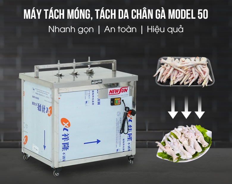 Máy tách móng, tách da chân gà model 50 NEWSUN Máy tách móng, tách da chân gà model 50 NEWSUN