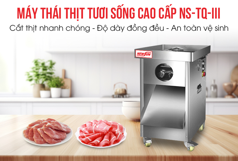 Giới thiệu máy thái thịt tươi sống cao cấp NS-TQ-III Giới thiệu máy thái thịt tươi sống cao cấp NS-TQ-III