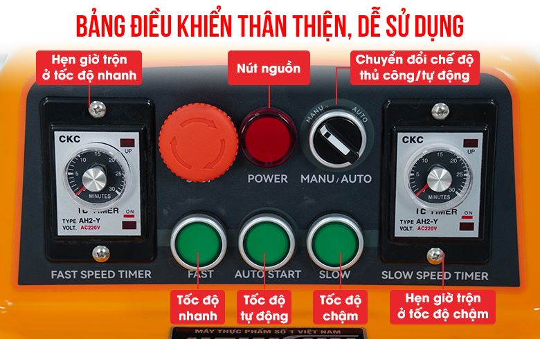 Bảng điều khiển hiện đại, các nút bấm rõ ràng