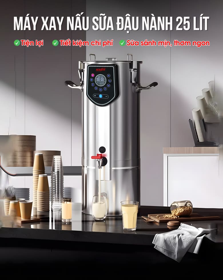 Máy xay nấu đậu nành 25 lít