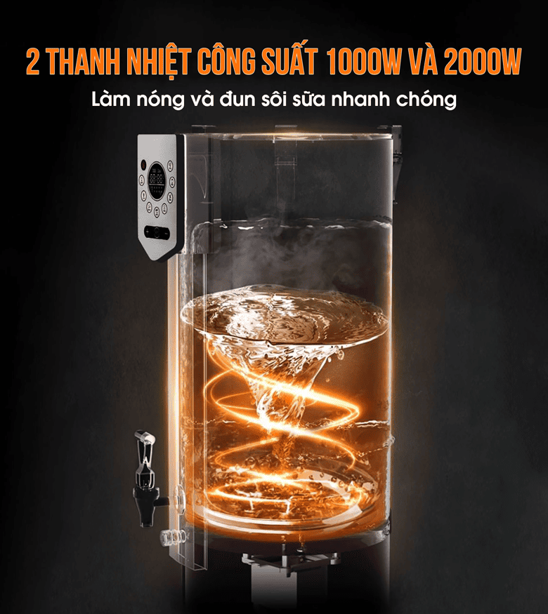 Thanh nhiệt 3000W đun nóng sữa nhanh chóng