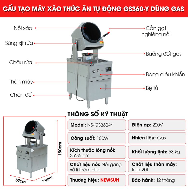 Cấu tạo và thông số chi tiết của máy GS360-Y Cấu tạo và thông số chi tiết của máy GS360-Y