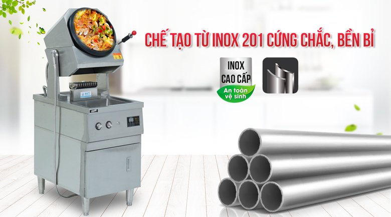 Khung máy làm từ inox 201 cứng cáp Khung máy làm từ inox 201 cứng cáp