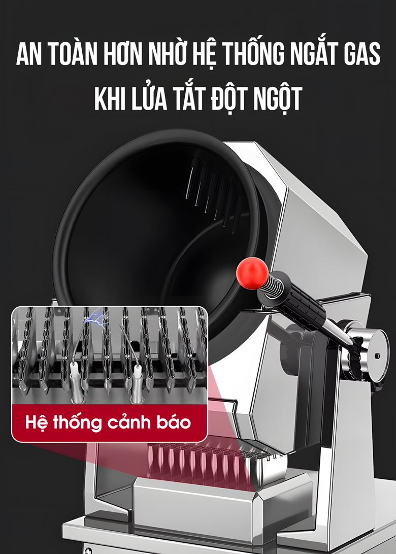Tính năng cảnh báo khi hết gas Tính năng cảnh báo khi hết gas