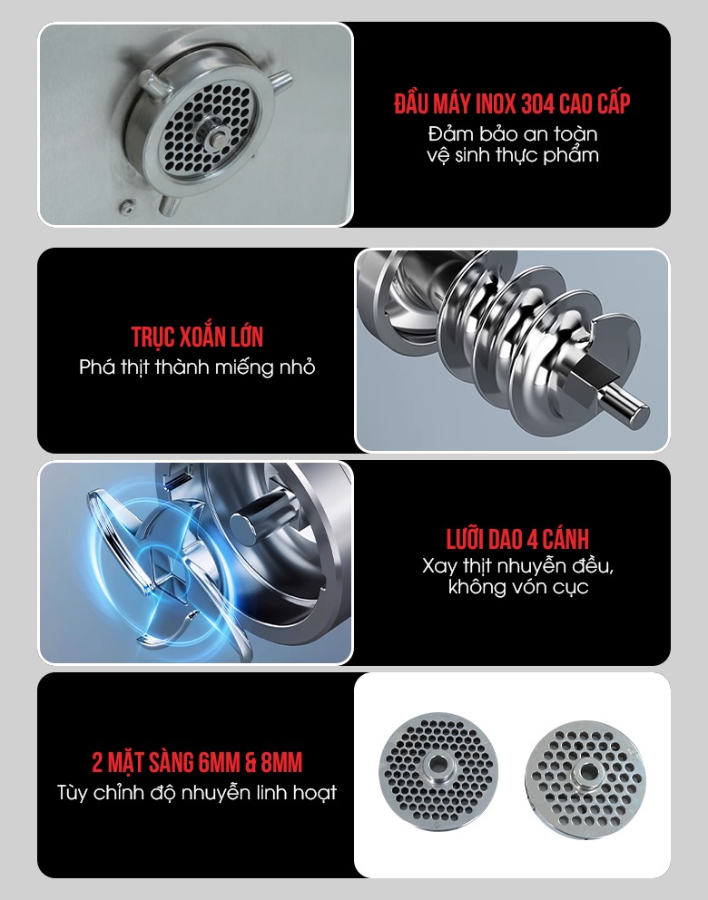 Các chi tiết bộ phận xay đùn của máy TC-III-35S Các chi tiết bộ phận xay đùn của máy TC-III-35S