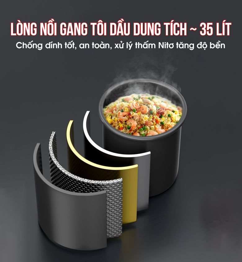 Chất liệu gang được xử lý nhiệt thấm Nitơ gia tăng độ bền Chất liệu gang được xử lý nhiệt thấm Nitơ gia tăng độ bền
