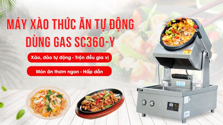 Giới thiệu về máy xào thức ăn SC360-Y 100W dùng gas Giới thiệu về máy xào thức ăn SC360-Y 100W dùng gas