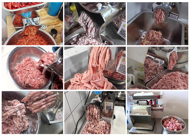 Thực tế sử dụng máy xay đùn thịt, máy xay thịt công nghiệp Thực tế sử dụng máy xay đùn thịt, máy xay thịt công nghiệp