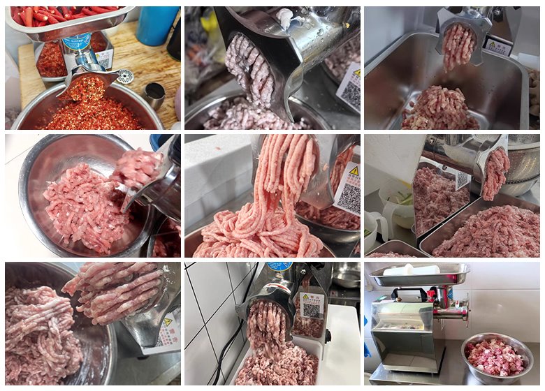 Thực tế sử dụng máy xay đùn thịt, máy xay thịt công nghiệp Thực tế sử dụng máy xay đùn thịt, máy xay thịt công nghiệp