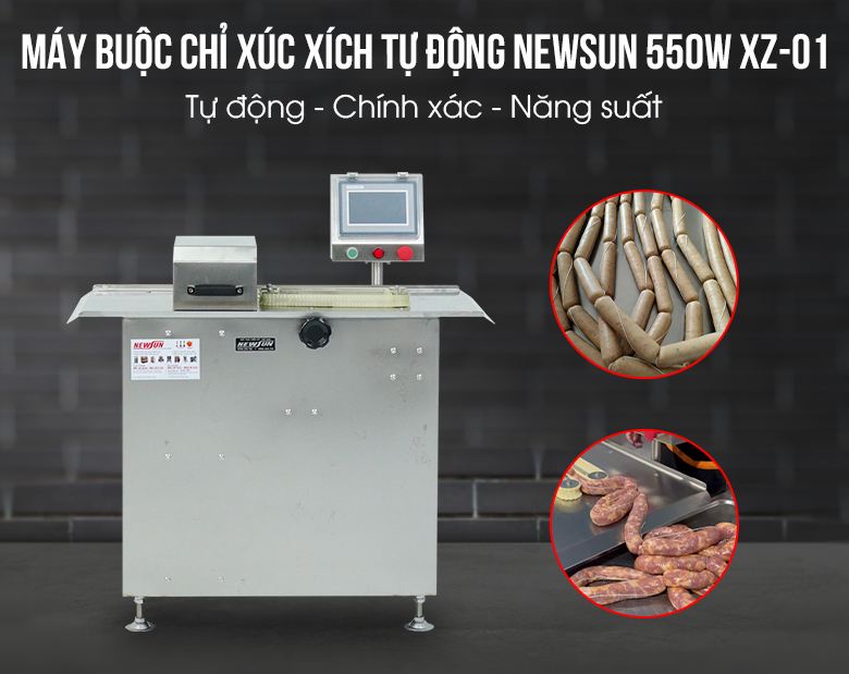 Máy buộc chỉ xúc xích tự động XZ-01 550W Máy buộc chỉ xúc xích tự động XZ-01 550W