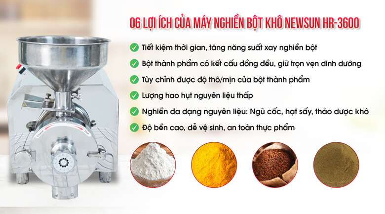 Sử dụng máy xay nghiền bột chuyên dụng sẽ mang lại nhiều lợi ích lớn Sử dụng máy xay nghiền bột chuyên dụng sẽ mang lại nhiều lợi ích lớn