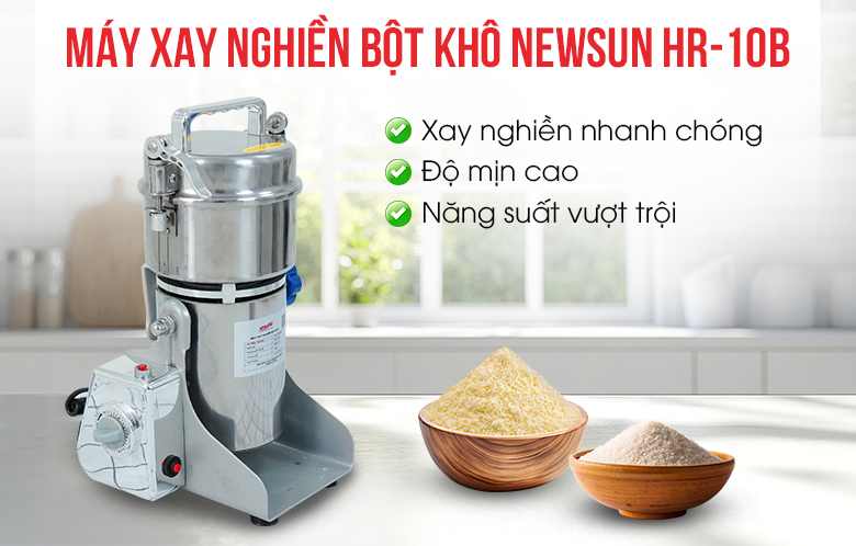 Máy xay nghiền bột khô 0,5kg/mẻ HR-10B 2000W Máy xay nghiền bột khô 0,5kg/mẻ HR-10B 2000W