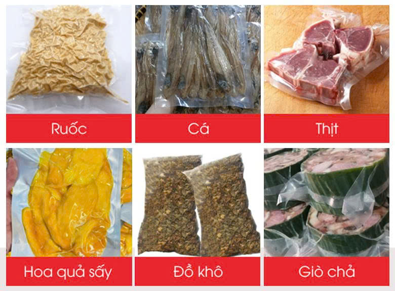 Đóng gói đa dạng thực phẩm