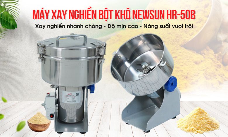 Máy xay nghiền bột khô 2,5kg HR-50B 4500W