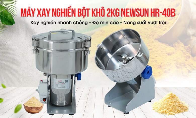 Máy xay nghiền bột khô 2kg HR-40B 4000W Máy xay nghiền bột khô 2kg HR-40B 4000W