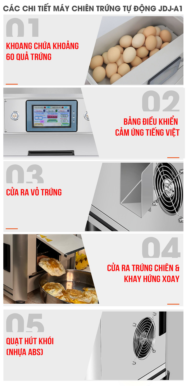 Các chi tiết tiện ích hỗ trợ vận hành hiệu quả