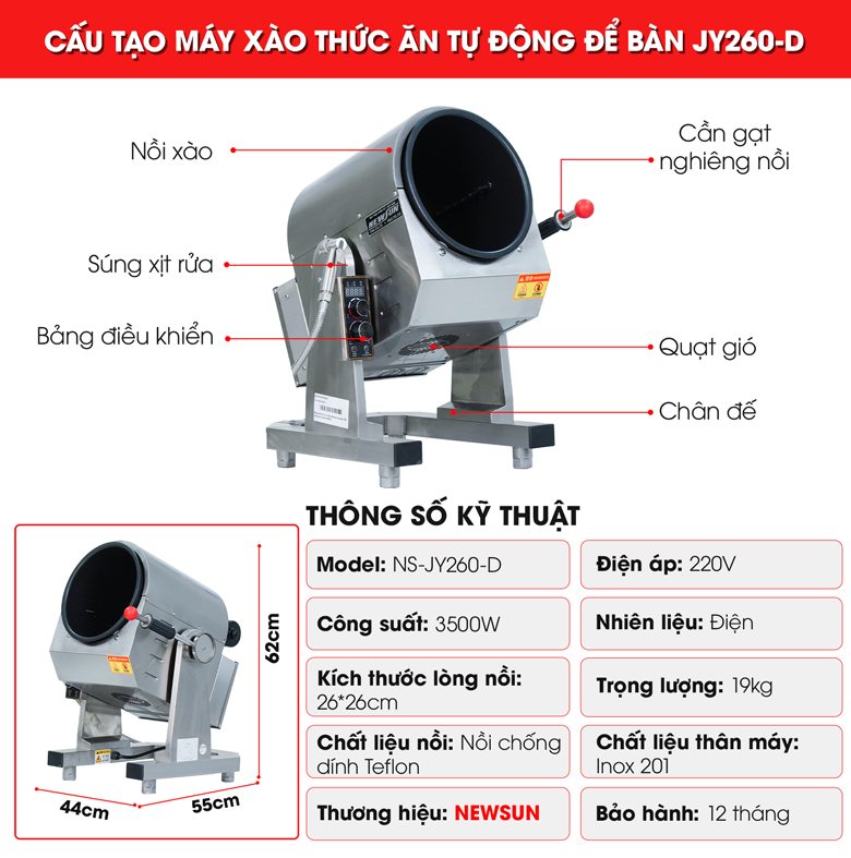 Cấu tạo và thông số kỹ thuật