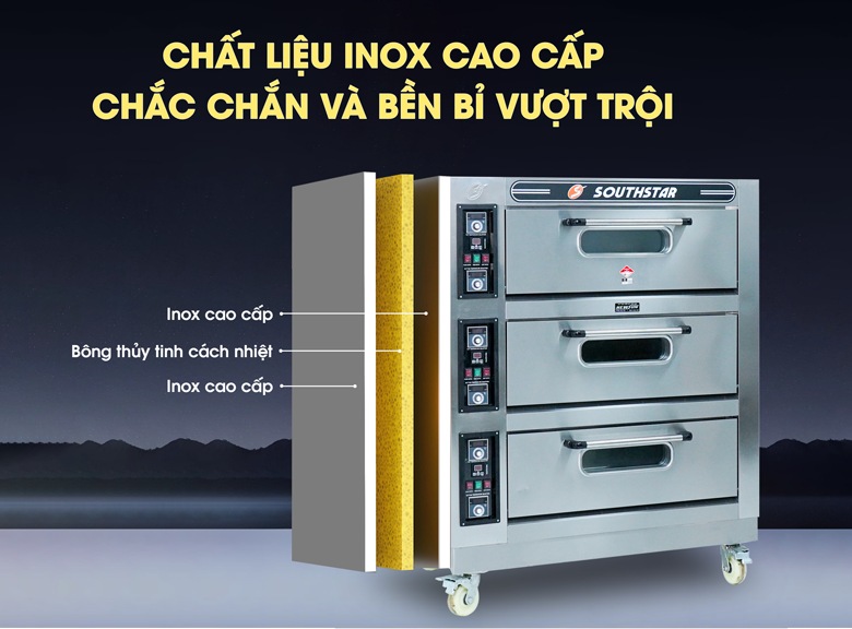 Chất liệu cao cấp, bền bỉ và hạn chế han gỉ