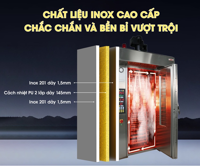 Chất liệu cao cấp, bền chắc và cách nhiệt tối ưu