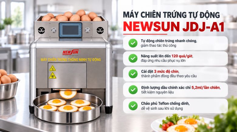 Lợi ích khi sử dụng máy chiên trứng tự động JDJ-A1