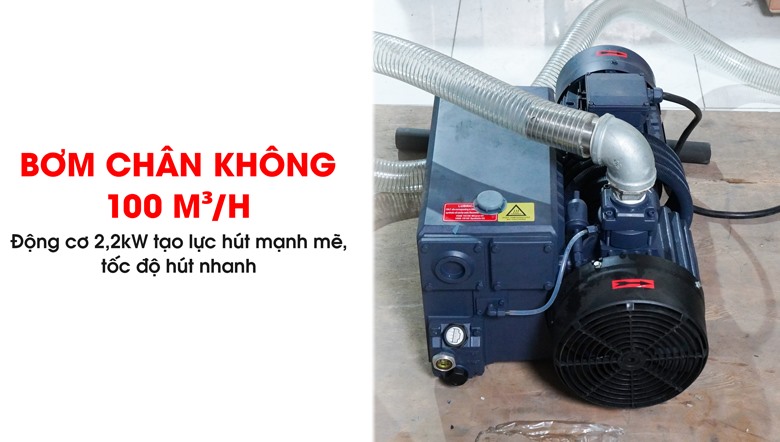 Máy sử dụng bơm chân không 100 m³/h