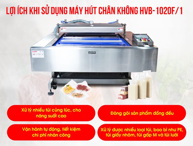 Lợi ích khi sử dụng Máy hút chân không tự động liên tục HVB‑1020F/1
