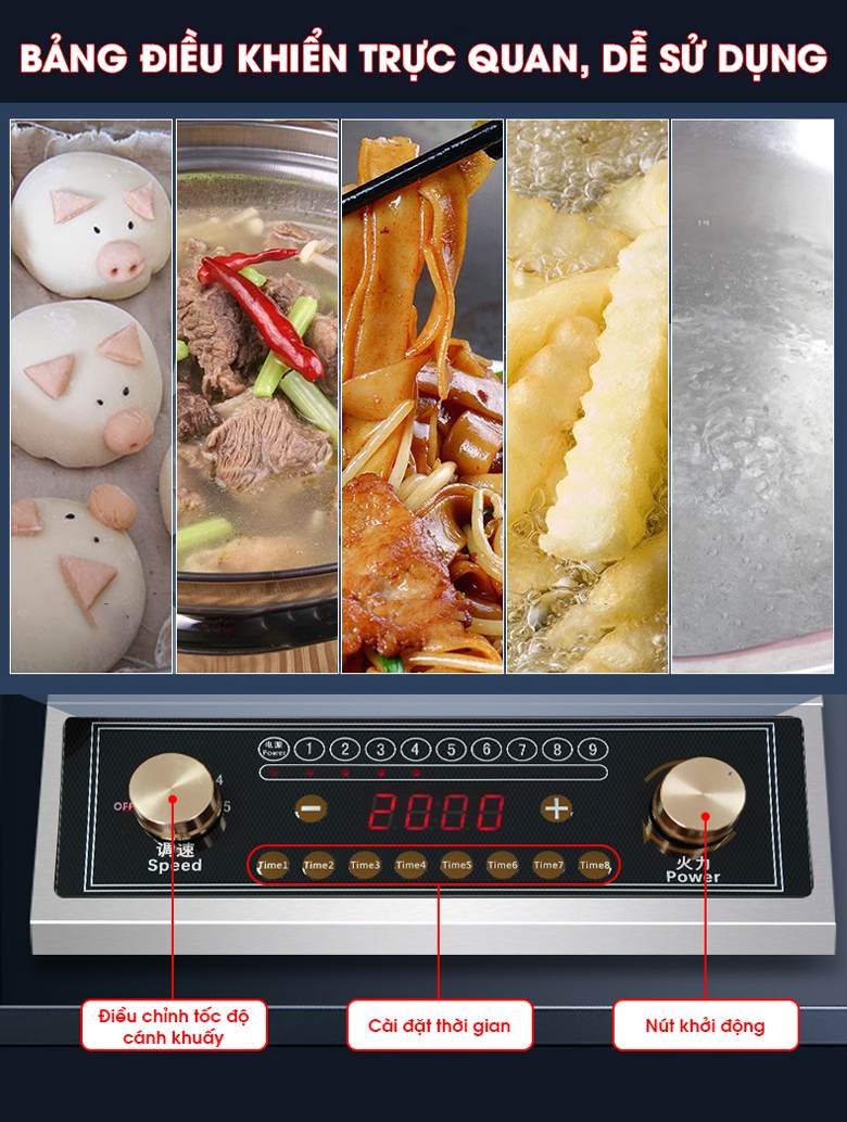 Bảng điều khiển trực quan, dễ sử dụng