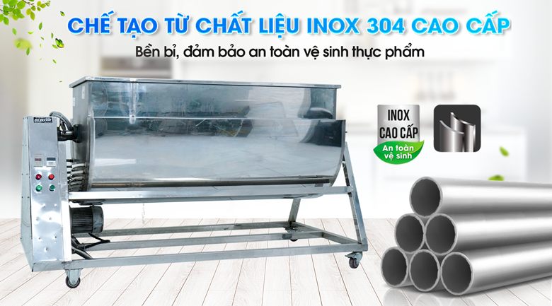Chất liệu chế tạo từ inox 304 cao cấp, bền bỉ Chất liệu chế tạo từ inox 304 cao cấp, bền bỉ