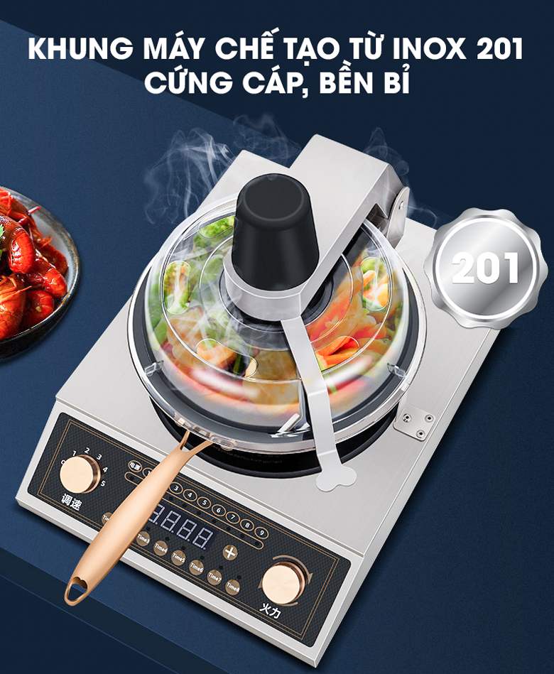 Chế tạo từ vật liệu inox 201 chắc chắn, có độ bền vượt trội