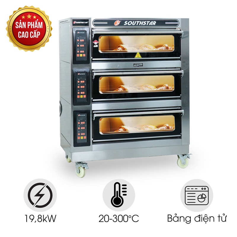 Lò nướng bánh Southstar điện tử 3 tầng 6 khay YXD-60CI