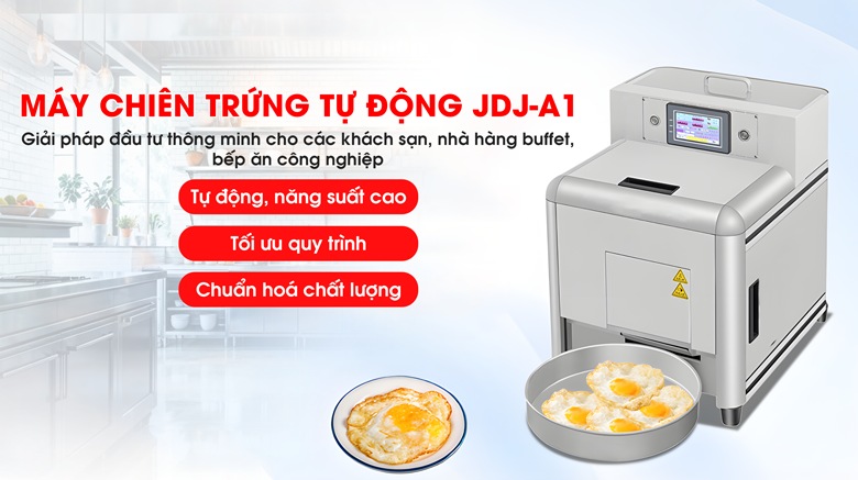 Máy chiên trứng tự động NEWSUN JDJ-A1 cho nhà hàng, khách sạn, bếp ăn tập thể