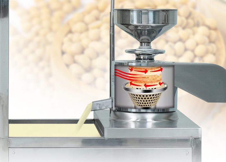 Xay nghiền bằng lực ly tâm giữa hai viên đá nghiền Xay nghiền bằng lực ly tâm giữa hai viên đá nghiền