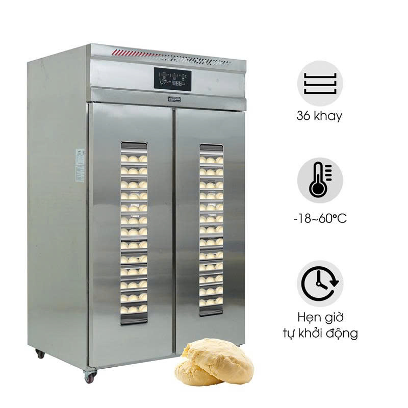 Tủ ủ bột mì 2 cánh 2 chế độ nóng lạnh NEWSUN TXF122.002 (36 khay)