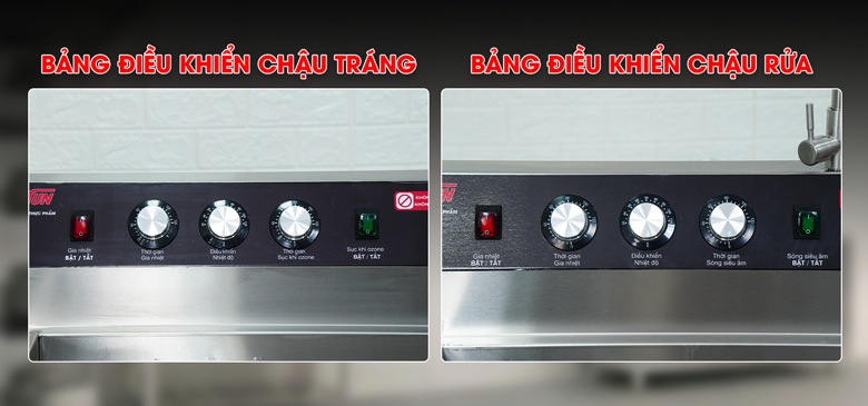 Bảng điều khiển 2 khoang riêng biệt, vận hành độc lập