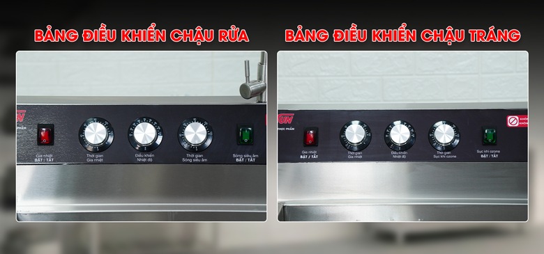 Bảng điều khiển 2 khoang riêng biệt, vận hành độc lập