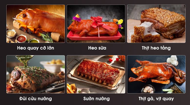 Quay nướng đa dạng