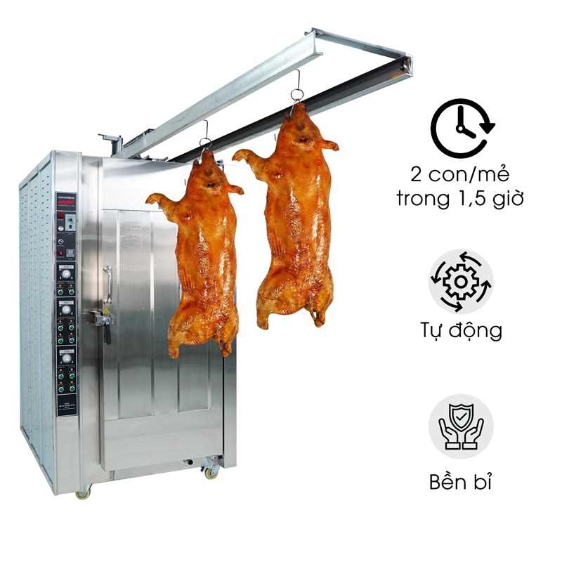 Lò quay heo nguyên con dùng gas KN-1912-10