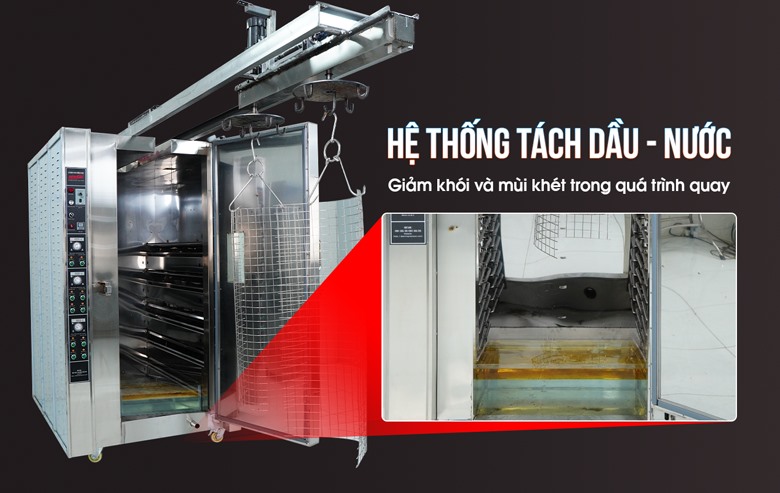 Đáy lò tích hợp hệ thống tách dầu và nước