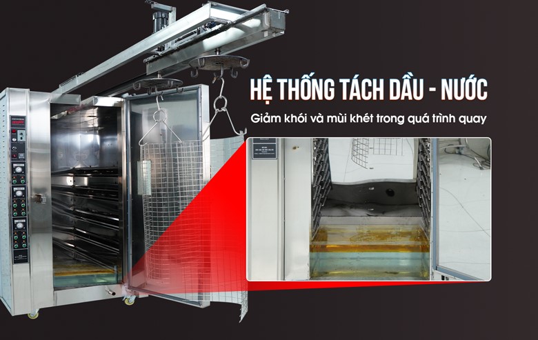 Đáy lò được thiết kế tách dầu – nước