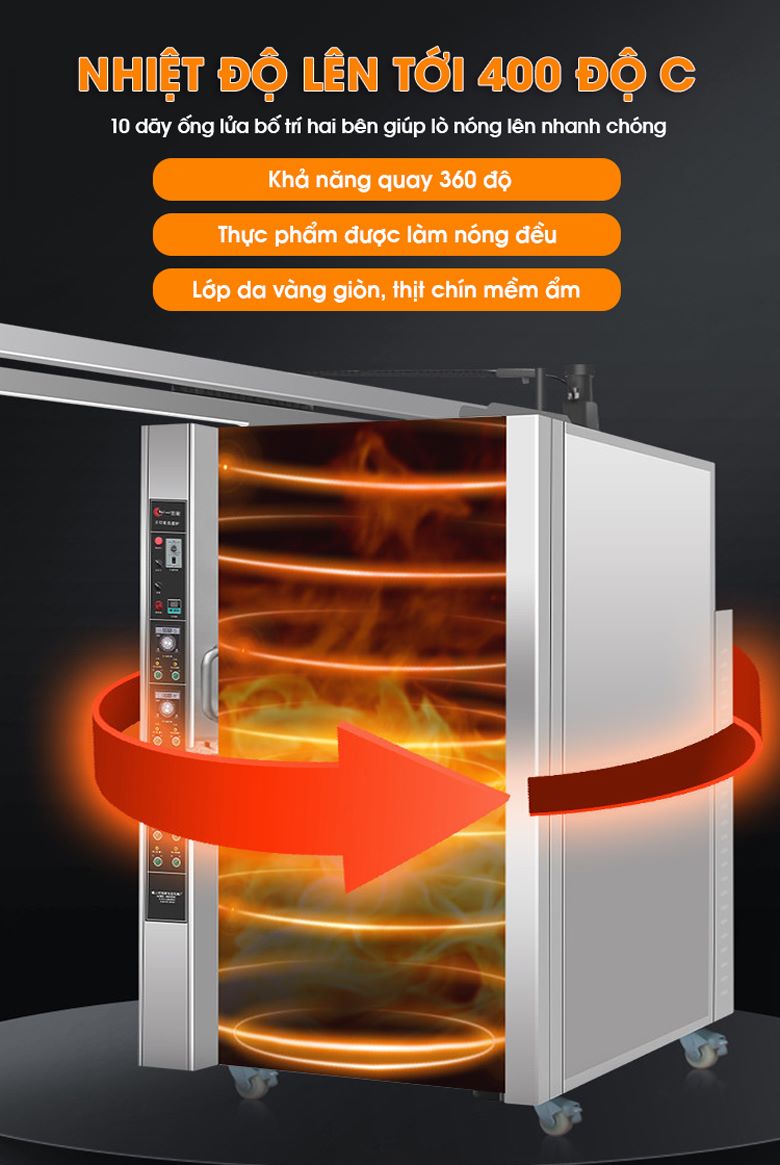 10 ống lửa, gia nhiệt nhanh