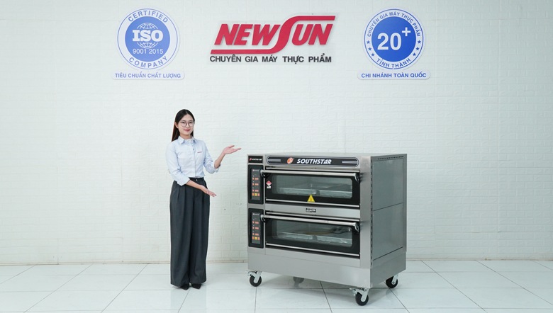Thực tế mẫu lò nướng bánh Southstar điện tử 2 tầng 4 khay YXD-40CI Thực tế mẫu lò nướng bánh Southstar điện tử 2 tầng 4 khay YXD-40CI