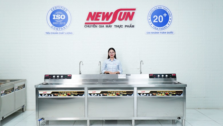 Thực tế máy rửa bát siêu âm có sục khí 3m NS-3000