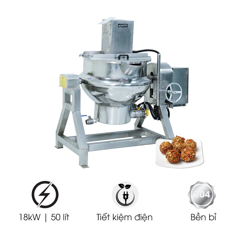 Nồi nấu cánh khuấy 50 lít LJ50 dùng điện