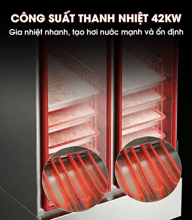 Công suất cao, gia nhiệt nhanh