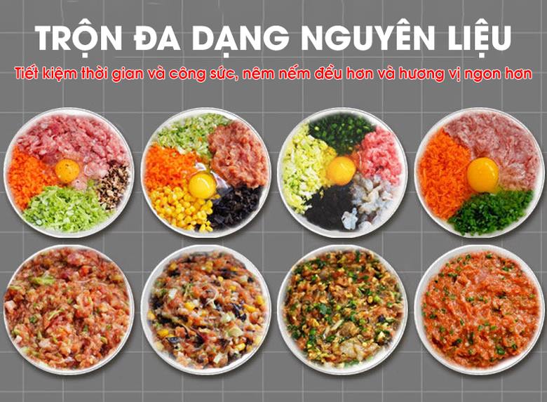 Trộn đa năng nguyên liệu