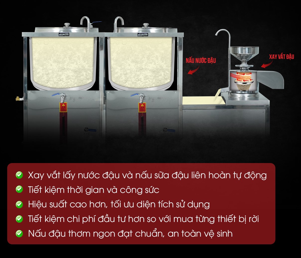 Một số lợi ích khi sử dụng máy xay nấu đậu nành liên hoàn FS-300